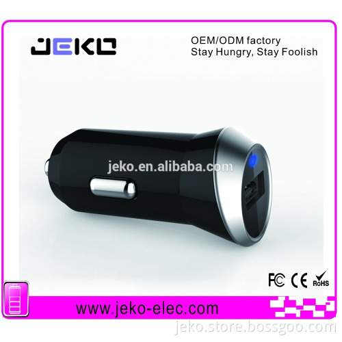 shenzhen factory certificate single usb car charger LED light car charger for mobile phone in car using charger